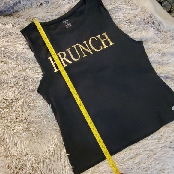 Cute black and gold Brunch tank size M - Picture 5 of 5